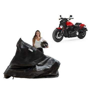 Imagem de Capa Proteção Cobrir Moto Harley Davidson Fat Bob - Kahawai, Preto