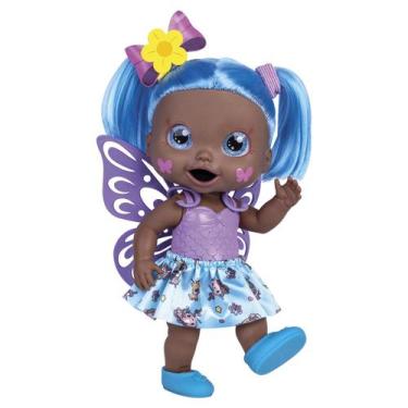 Imagem de Boneca Baby Butterfly Alive Fada Com Cabelos Coloridos - Super Toys, B