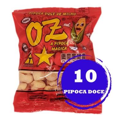 Imagem de Kit Festa Junina Fardo de Pipoca Doce Oz 10 Unidades 12g Top