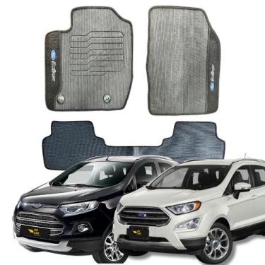 Imagem de Tapete 3 Unidades Resistente Automotivo Ford Ecosport 13 14 15 16 17 1