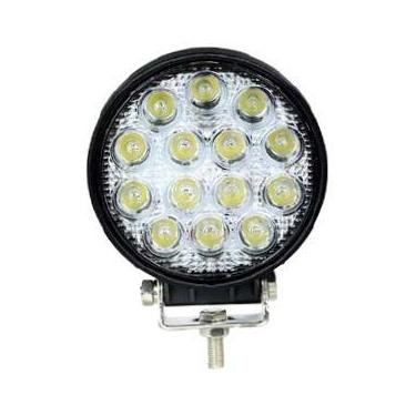 Imagem de Farol de Led Redondo com 14 Leds 42W - VX PARTS