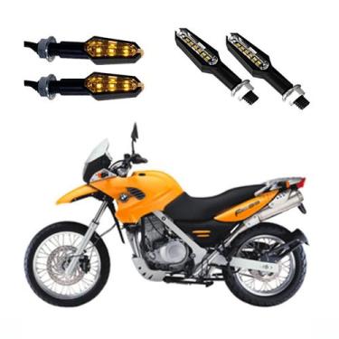 Imagem de KIT 4 Luz Seta Esportiva Pisca de Led Modelo P29 Para Moto BMW 650 GS 