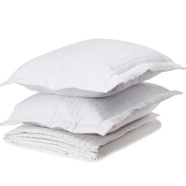 Imagem de Kit Colcha Bud Colors Micromatelasse King Branco - Buddemeyer