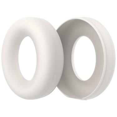 Imagem de Almofadas protetoras de silicone Studio Pro, capas de almofadas laváveis para suor, capa de silicone compatível com fones de ouvido Studio Pro (off-white)