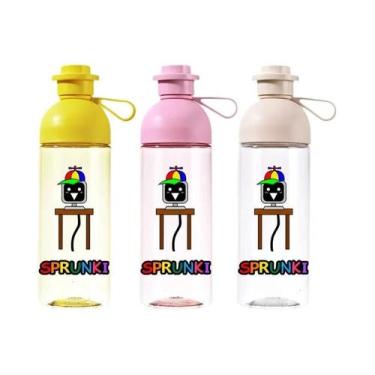 Imagem de Garrafa De Água Esportiva De Grande Capacidade 600ml Antiqueda Portáti