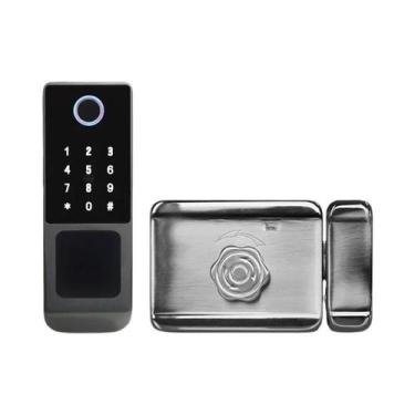 Imagem de Fechadura Inteligente À Prova d'Água Tuya Wifi Controle Remoto Sem Cha