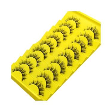 Imagem de Cílios Postiços Naturais 3D Wispy De Mink Sintético, Extensão De 5, 7,