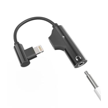 Imagem de Adaptador de fone de ouvido para iPhone (2 em 1) 3,5 mm para Lightning Jack Splitter para Apple MFI certificado AUX cabo de carregamento de áudio conversor dongle para 14 13 12 11 Pro Max 7 8 Plus X