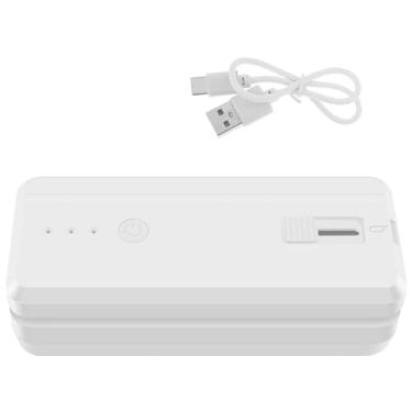 Imagem de Mini seladora de saco 2 em 1, mini máquina de selagem portátil, seladora e cortador a vácuo térmica, revendedor de sacos de chip recarregável com cabo USB, para sacos plásticos, armazenamento de