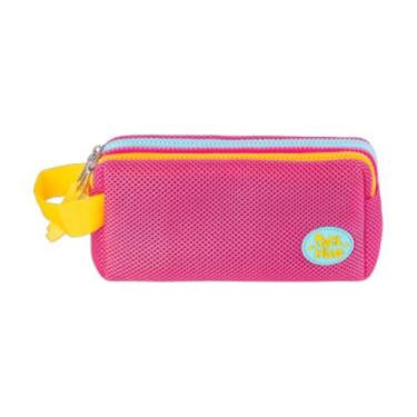 Imagem de Estojo Escolar Triplo Mesh Juvenil Adulto Organizador Necessaire - Pac