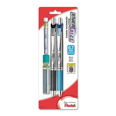 Imagem de Pentel Lápis automático EnerGize com grafite e borrachas, 0,7 mm, sortidos, 2 unidades (PL77LEBP2)