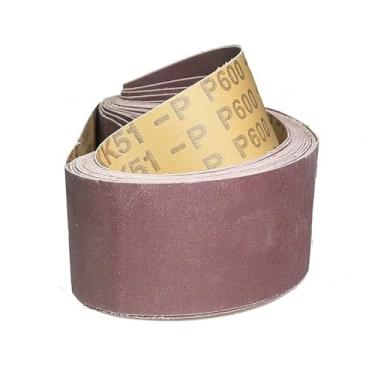 Imagem de Lixadeira de correia de roda centrífuga de borracha de 150 mm, 6 x 2 polegadas, 6 x 1 polegada, mangas de lixa 473 x 50 mm, P600 x 10 peças