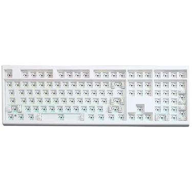 Imagem de GMK108 Kit de teclado Barebones, VIA/QMK montado em junta programável BT5.0/2,4GHz/Tipo-C Tri-Mode com fio hot-swap RGB retroiluminado tamanho completo PCB personalizado DIY kit de teclado mecânico