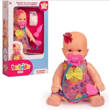 Imagem de Boneca Babidu Faz Xixi Na Fralda - Bebe Água + Acessórios Educativos, Brinquedo Interativo Infantil