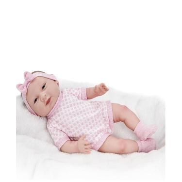 Imagem de Boneca Bebê Reborn Doce Vida C/ Chupeta Mamadeira Certidão
