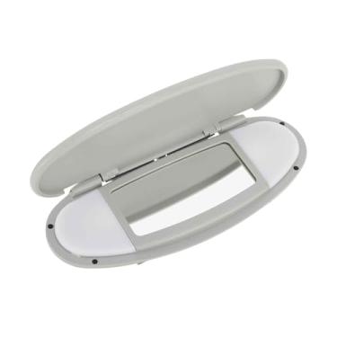 Imagem de ACROPIX Viseira de sol Vanity Mirror Cover Maquiagem com luz para BMW Mini Cooper R55 R56 R57 R58 R59 R60 R61 2007-2014 Substituir No.51167361833/51167361834 Cinza