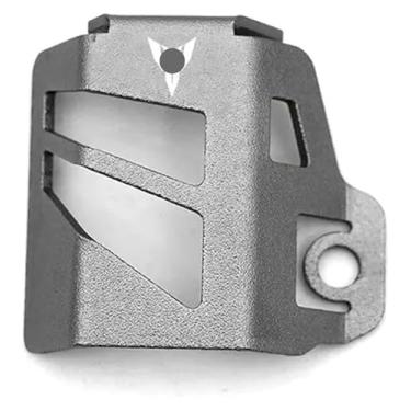 Imagem de BYYINGSUS Compatível com MT 07 09 10 MT07 MT09 MT10 SP 2023 2022 Acessórios Motocicleta Tampa do Reservatório de Fluido de Freio Traseiro Proteção do Tanque de Óleo (Cinza-MT)