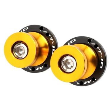 Imagem de BYYINGSUS Parafusos de suporte deslizantes de bobinas de braço oscilante de 6 mm acessórios de motocicleta compatíveis com Y&AMAHA MT03 MT09 MT10 MT 03 09 10 Mt03 Mt09 Mt10 (ouro Mt10)