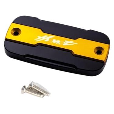 Imagem de Tampa de enchimento de óleo de motocicleta Tampa de tanque de fluido do reservatório de freio frontal compatível com Hornet 600 900 CB600F Hornet900 Hornet600 1998-2014 (ouro B)