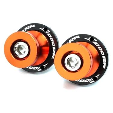 Imagem de BYYINGSUS Parafusos M8 Bobinas de braço oscilante Parafusos de suporte CNC Acessórios de motocicleta compatíveis com S1000R S1000RR 2009-2023 S1000XR 2014-2020(S1000rr Laranja)