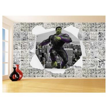 Imagem de Papel De Parede 3D Heróis Página Quadrinhos Hq 3,5M Nhma233