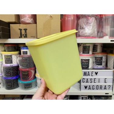 Imagem de Recipiente Tupperware Refri Line Quadrado 1,8 Litro Amarelo