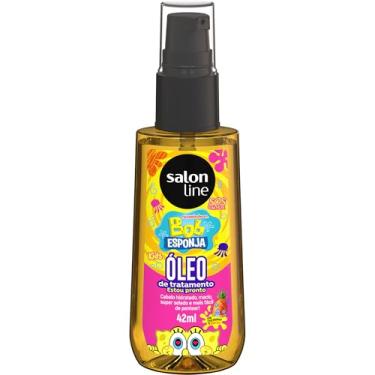Imagem de Salon Line Bob Esponja SOS Cachos, Óleo de Tratamento Capilar Infantil, 42ml, Perfume de Abacaxi, Hidratante e Condicionante