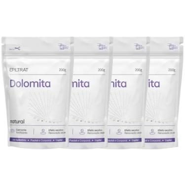Imagem de Kit 4X Dolomita Epiltrat Natural Calmante Renovação Celular Facial Corporal Rosto Labotrat 200g