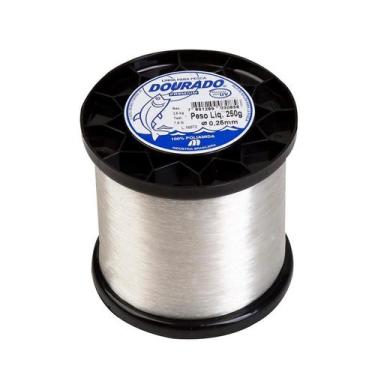 Imagem de Linha Pesca Dourado 0,25Mm Branca 250G