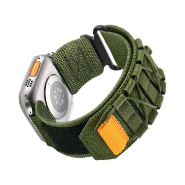 Imagem de Pulseiras Táticas De Nylon Para Apple Watch Ultra 2 1 10 9 8 7 6 5 SE 