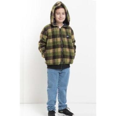 Imagem de Casaco Jaqueta Pelo Infantil Menino Inverno Capuz Lessa K016-Masculino