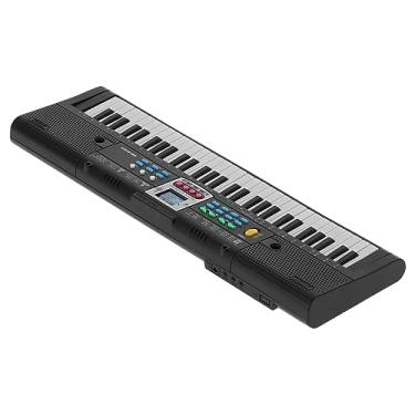 Imagem de Domary 61Key Mini Piano Elétrico Preto Teclado Elétrico Portátil para Crianças Brinquedo de Estúdio Multifuncional