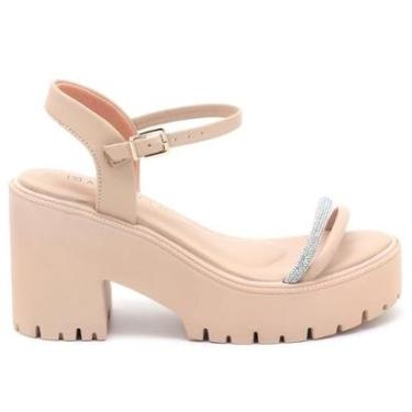 Imagem de Sandália Anabela Feminina Ramarim Confortável 2533202-Feminino