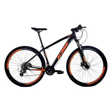 Imagem de Bicicleta Aro 29 KSW 24v Freio Hidraulico Câmbios Shimano Altus Suspensão C/Trava - Preto/Laranja 19