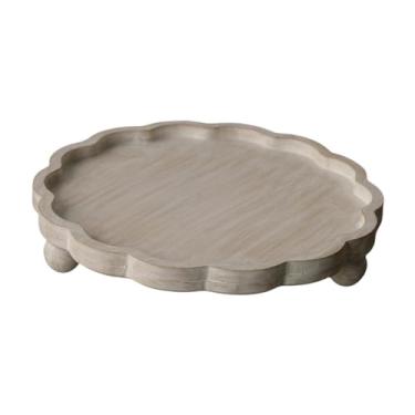 Imagem de KiBcsLic Suporte para exposição de plantas, pedestal de madeira redondo rústico, suporte para vasos de flores para jardinagem, sala de jantar, cafeteria, 24x6cml