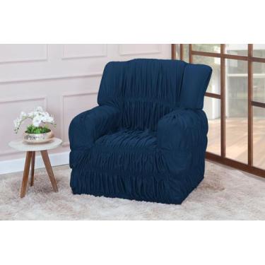 Imagem de Capa Poltrona Do Papai 1 Lugar Elasticada Malha Gel - Nalu Casa e Deco