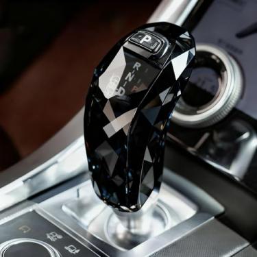 Imagem de Egreat Capa de botão de mudança de marchas de cristal compatível com Land Rover Range Rover Sport 2018-2022, Evoque/Discovery Sport 2020-2023, para acessórios interiores Jaguar XE 2020-2025