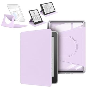 Imagem de enoxboo Capa para Kindle Colorsoft Signature Edition 2024/2025, Modelo: SA59CP, Com parte Traseira Transparente, Capa Protetora Magnética Removível com Suporte Ajustável(7 Polegadas)