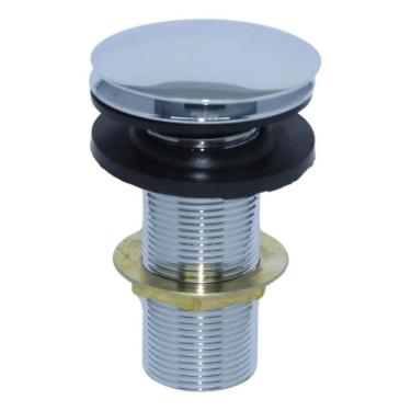 Imagem de 2X Válvula Ralo Click Luxo Inteligente Inox P/Cuba 7/8 Croma