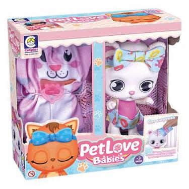 Imagem de Boneca Pet Love Babies Tigre Cor Surpresa - Cotiplás