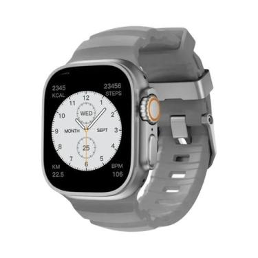 Imagem de Pulseira Esportiva De Silicone Para iWatch Ultra2 Apple Watch 46mm 49m