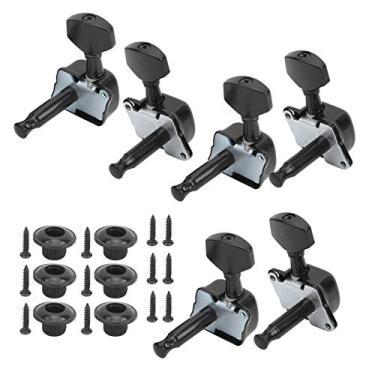 Imagem de XUXHOU Pegs de Afinação de Guitarra Elétrica de Alto Desempenho, Estáveis ​​e Duráveis ​​para Cravelhas de Afinação de Cordas Semifechadas de Guitarra Acústica, Acessórios de Instrumentos Musicais