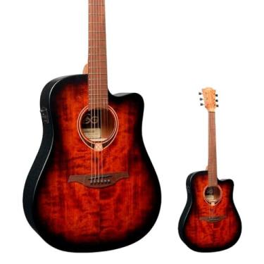 Imagem de Lag - Violão Elétrico Folk Tampo Sólido Lâg T70DCE-B&B Black