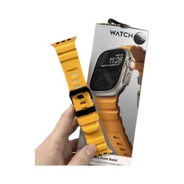 Imagem de Pulseira Esportiva De Silicone Para iWatch Ultra2 Apple Watch 46mm 49m