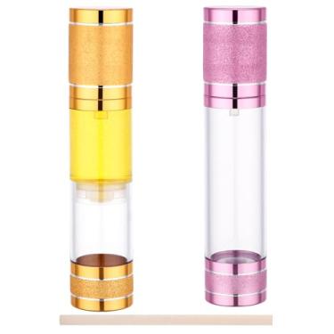 Imagem de Segbeauty Frascos de bomba Airless de 48 g, recipiente de loção para viagem, 2 unidades de dispensador de loção recarregável para artigos de higiene pessoal, dispensador de bomba de creme a vácuo de