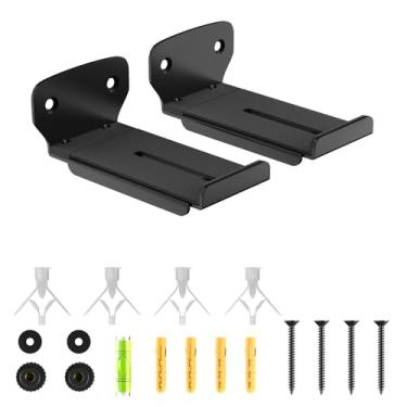 Imagem de CCJH Suporte de parede Soundbar para Samsung, Bose, Vizio, LG, Sony e mais Soundbars, profundidade ajustável de 10,5 a 16 cm sob a TV comporta até 15 kg