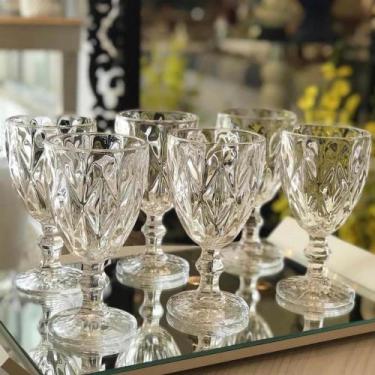 Imagem de Taça Diamond 340ml De Vidro Luxo Para Vinho, Drinks E Espuma - GAMA