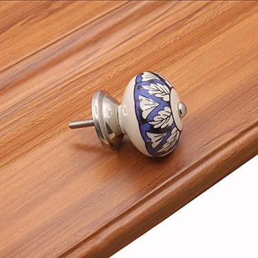 Imagem de Puxador de armário maçanetas de cerâmica europeias em forma de abóbora guarda-roupa móveis armário armário com puxador de parafuso (8)