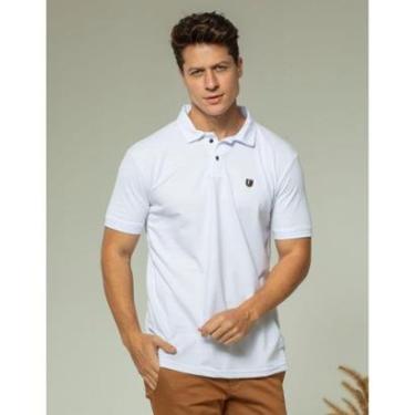 Imagem de Camiseta Polo Masculina Malha Piquet Texturizada Elegante-Masculino