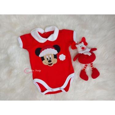 Imagem de Body de bebê personalizado de Natal cavado - Natália Araujo HD, Mickey
